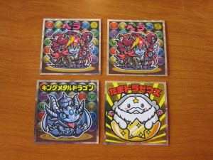 パズドラマンチョコシール　4枚